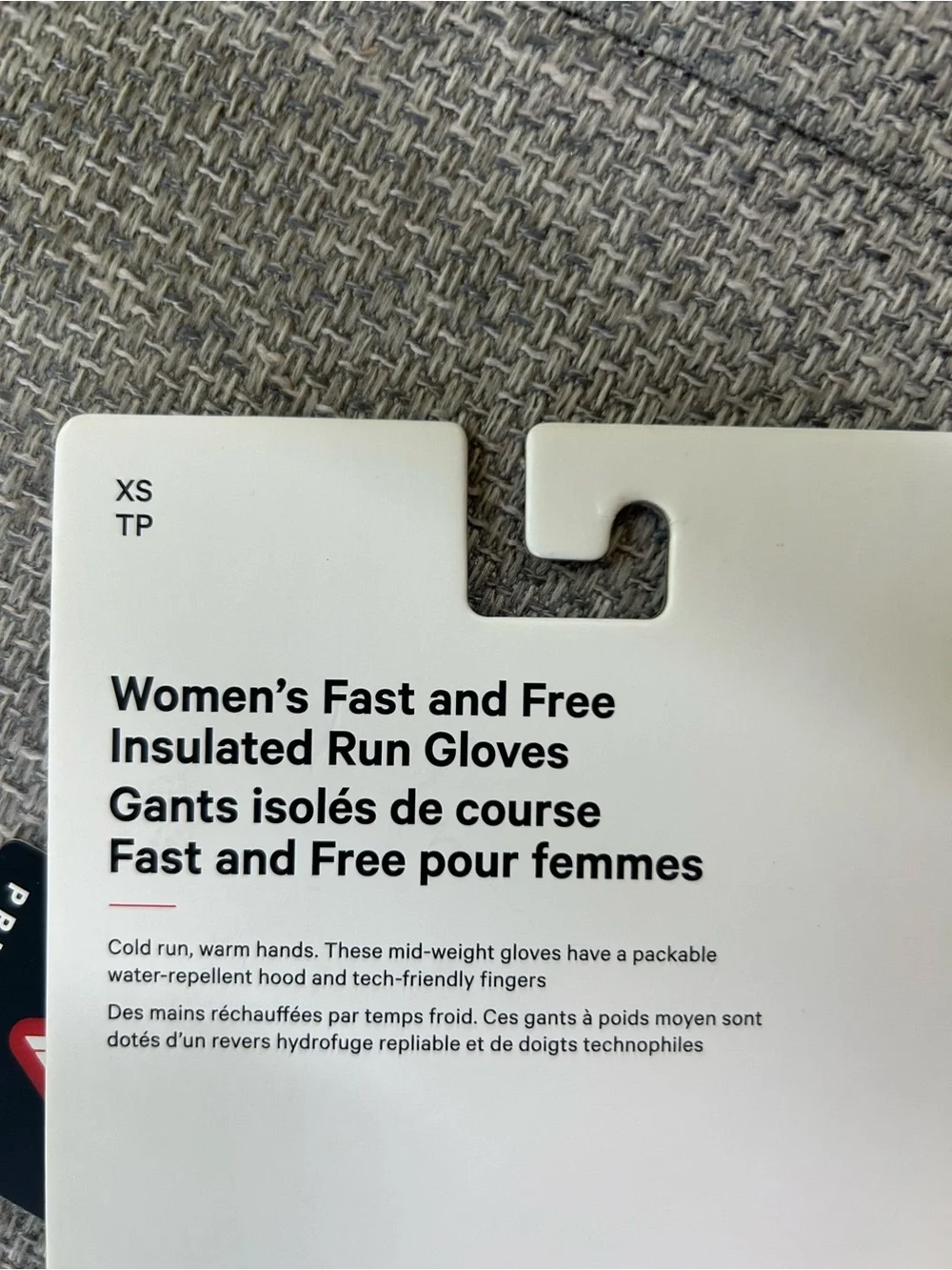 Lululemon Fast & Free Insulated Run Gloves XS